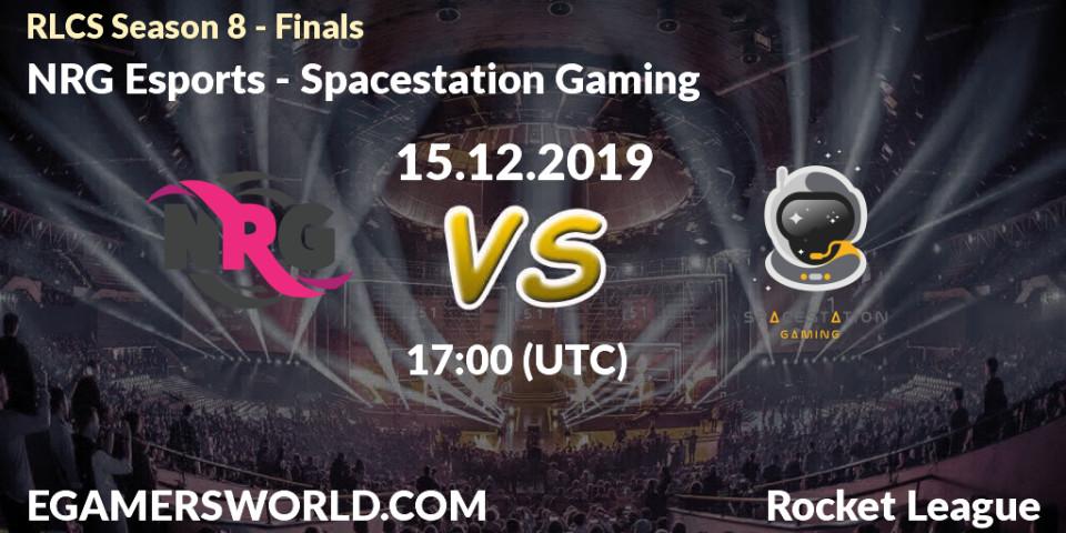 NRG Esports - Spacestation Gaming: прогноз. 15.12.19, Rocket League, RLCS Season 8 - Finals