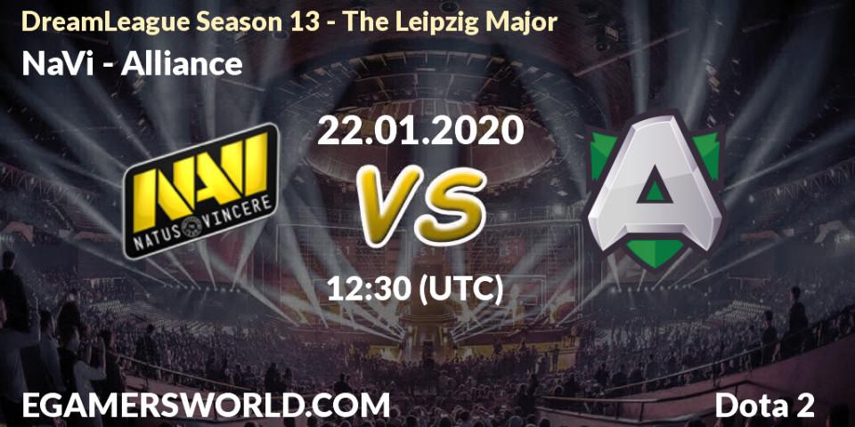 NaVi - Alliance: прогноз. 22.01.20, Dota 2, DreamLeague Season 13 - The Leipzig Major