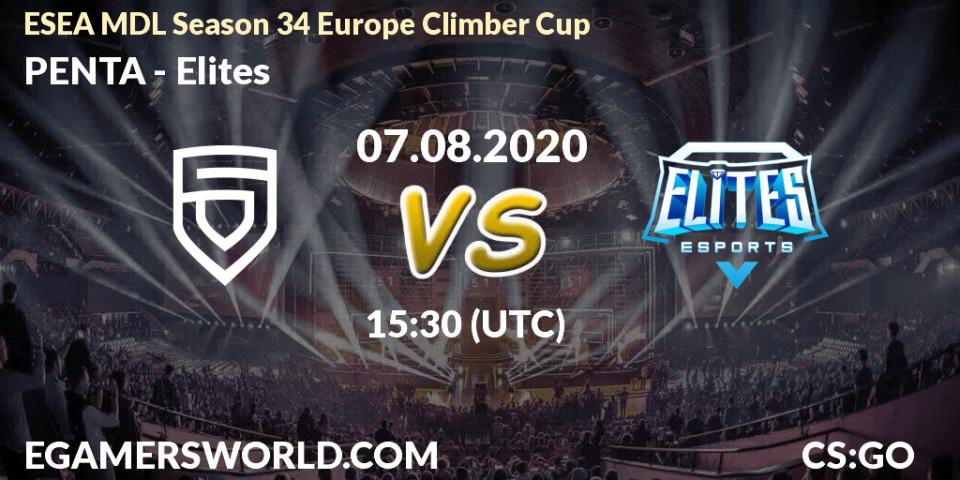 EURONICS Gaming - Elites: прогноз. 07.08.20, CS2 (CS:GO), ESEA MDL Season 34 Europe Climber Cup