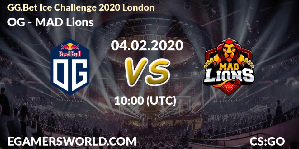 OG - MAD Lions: прогноз. 04.02.20, CS2 (CS:GO), GG.Bet Ice Challenge 2020 London