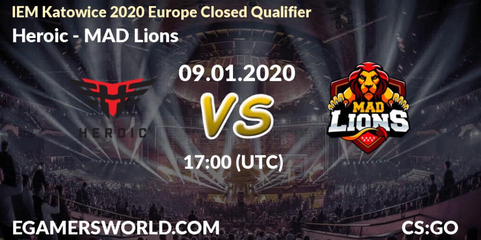 Heroic - MAD Lions: прогноз. 09.01.20, CS2 (CS:GO), IEM Katowice 2020 Europe Closed Qualifier