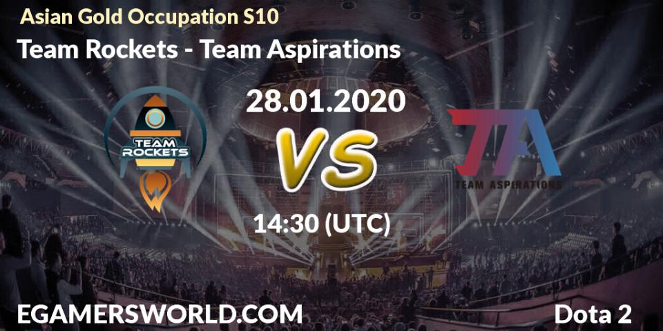 Team Rockets - Team Aspirations: прогноз. 19.01.20, Dota 2, Asian Gold Occupation S10