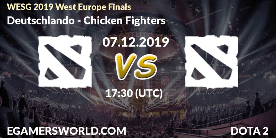 Deutschlando - Chicken Fighters: прогноз. 07.12.19, Dota 2, WESG 2019 West Europe Finals
