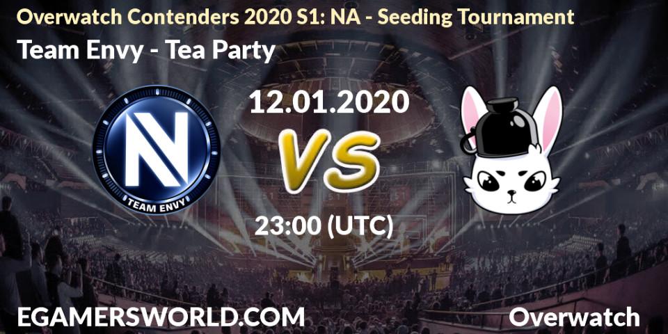 Team Envy - Tea Party: прогноз. 12.01.20, Overwatch, Overwatch Contenders 2020 S1: NA - Seeding Tournament