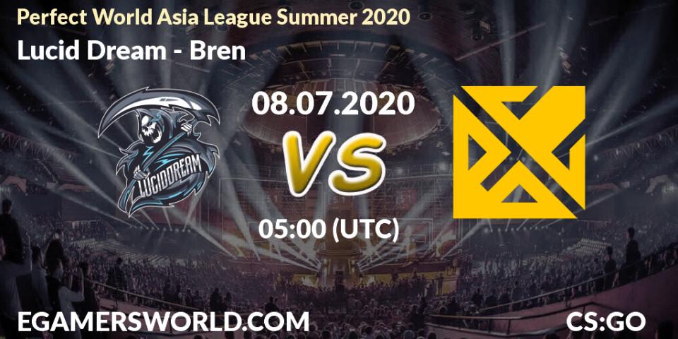 Lucid Dream - Bren: прогноз. 08.07.20, CS2 (CS:GO), Perfect World Asia League Summer 2020