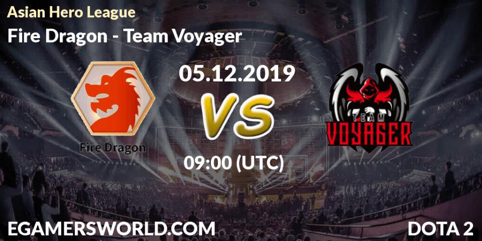 Fire Dragon - Team Voyager: прогноз. 05.12.19, Dota 2, Asian Hero League