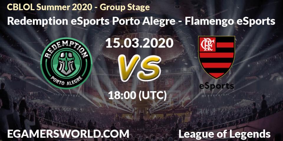 Redemption eSports Porto Alegre - Flamengo eSports: прогноз. 15.03.20, LoL, CBLOL Summer 2020 - Group Stage
