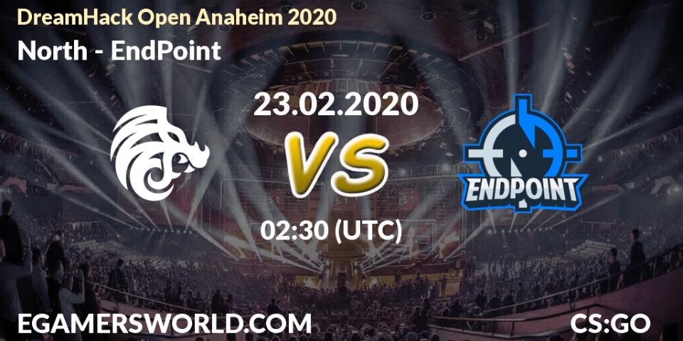 North - EndPoint: прогноз. 23.02.20, CS2 (CS:GO), DreamHack Open Anaheim 2020