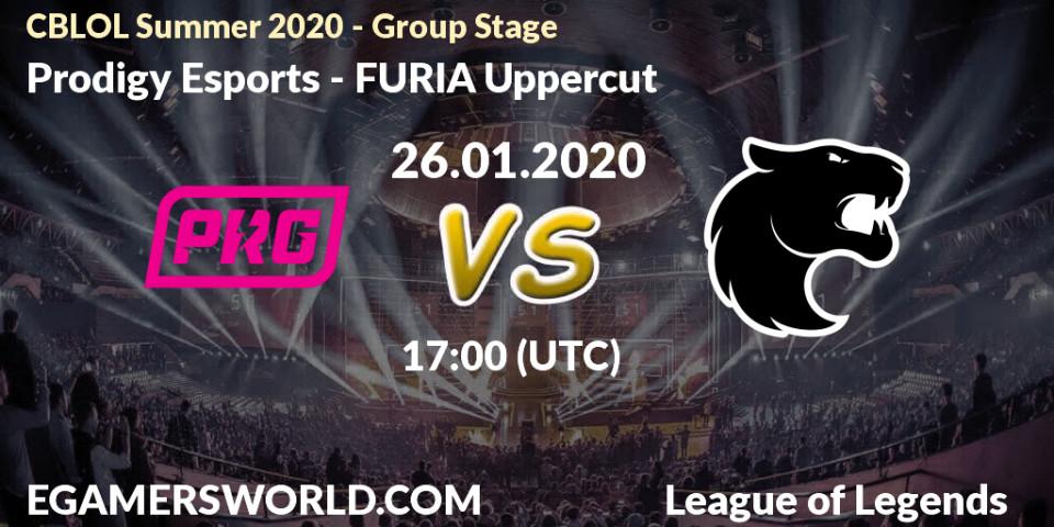 Prodigy Esports - FURIA Uppercut: прогноз. 26.01.20, LoL, CBLOL Summer 2020 - Group Stage