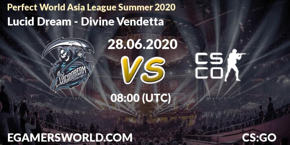 Lucid Dream - Divine Vendetta: прогноз. 28.06.20, CS2 (CS:GO), Perfect World Asia League Summer 2020