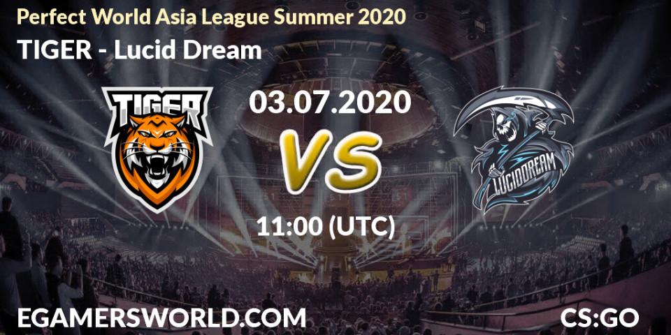 TIGER - Lucid Dream: прогноз. 03.07.20, CS2 (CS:GO), Perfect World Asia League Summer 2020