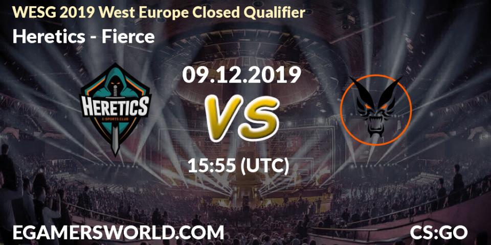 Heretics - Fierce: прогноз. 09.12.19, CS2 (CS:GO), WESG 2019 West Europe Closed Qualifier