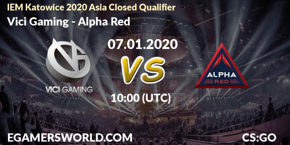 Vici Gaming - Alpha Red: прогноз. 07.01.20, CS2 (CS:GO), IEM Katowice 2020 Asia Closed Qualifier