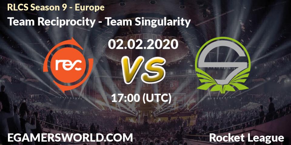 Team Reciprocity - Team Singularity: прогноз. 09.02.20, Rocket League, RLCS Season 9 - Europe