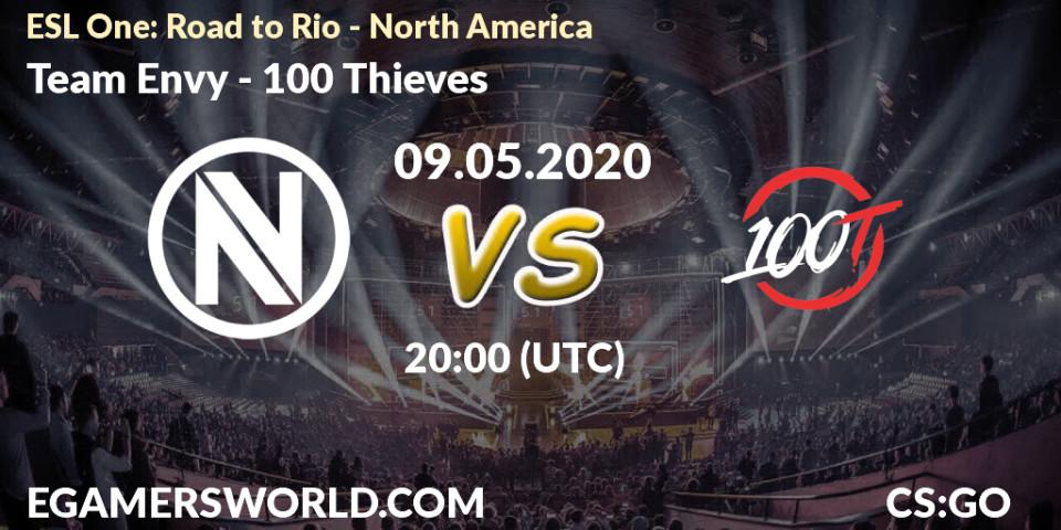 Team Envy - 100 Thieves: прогноз. 09.05.20, CS2 (CS:GO), ESL One: Road to Rio - North America