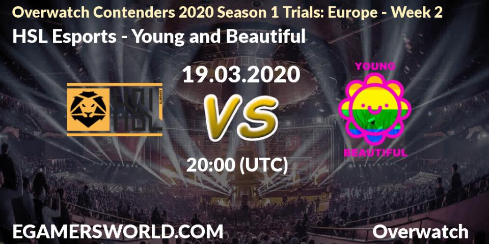 HSL Esports - Young and Beautiful: прогноз. 19.03.20, Overwatch, Overwatch Contenders 2020 Season 1 Trials: Europe - Week 2