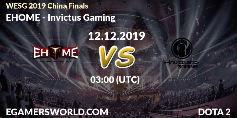 EHOME - Invictus Gaming: прогноз. 12.12.19, Dota 2, WESG 2019 China Finals