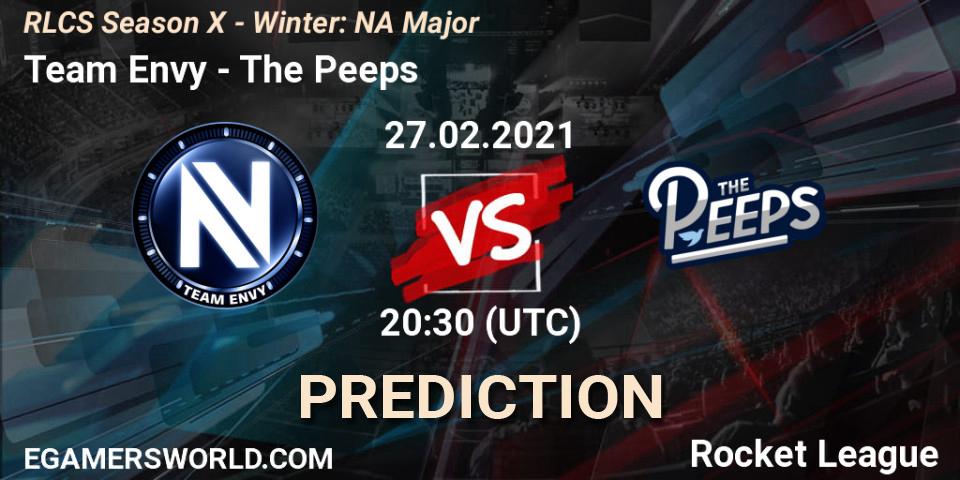 Team Envy - The Peeps: прогноз. 27.02.21, Rocket League, RLCS Season X - Winter: NA Major