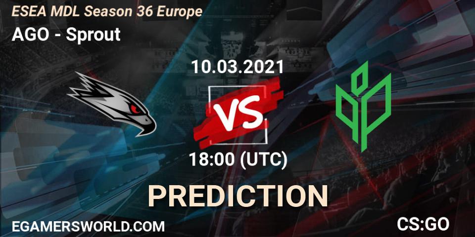 AGO - Sprout: прогноз. 14.03.21, CS2 (CS:GO), MDL ESEA Season 36: Europe - Premier division