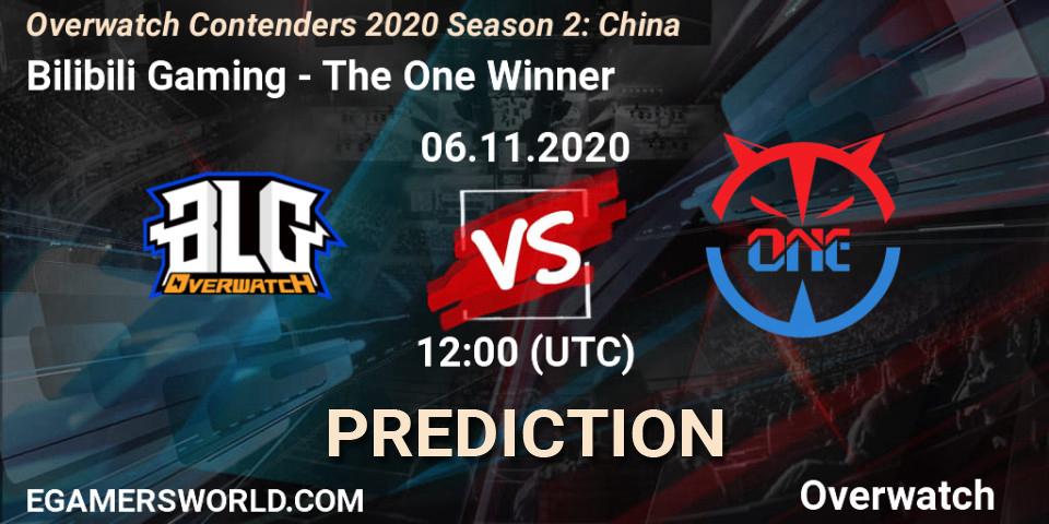 Bilibili Gaming - The One Winner: прогноз. 06.11.20, Overwatch, Overwatch Contenders 2020 Season 2: China