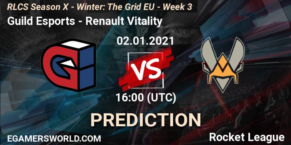 Guild Esports - Renault Vitality: прогноз. 02.01.21, Rocket League, RLCS Season X - Winter: The Grid EU - Week 3