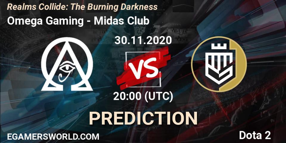 Omega Gaming - Midas Club: прогноз. 30.11.20, Dota 2, Realms Collide: The Burning Darkness