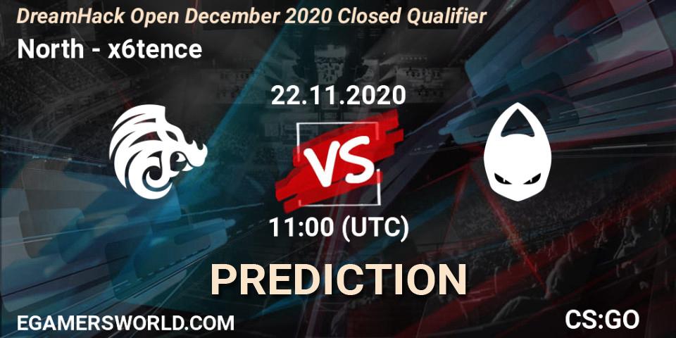 North - x6tence: прогноз. 22.11.20, CS2 (CS:GO), DreamHack Open December 2020 Closed Qualifier