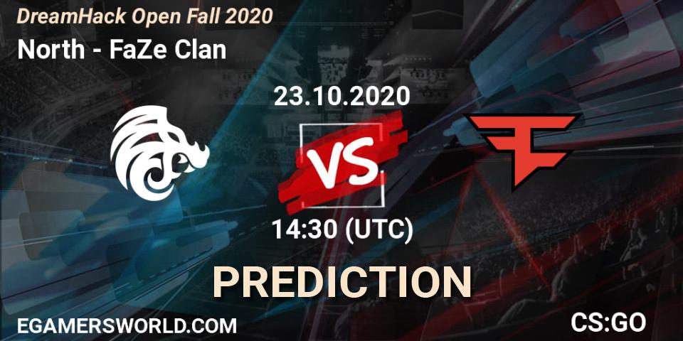 North - FaZe Clan: прогноз. 23.10.20, CS2 (CS:GO), DreamHack Open Fall 2020