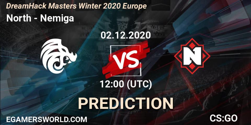North - Nemiga: прогноз. 02.12.20, CS2 (CS:GO), DreamHack Masters Winter 2020 Europe