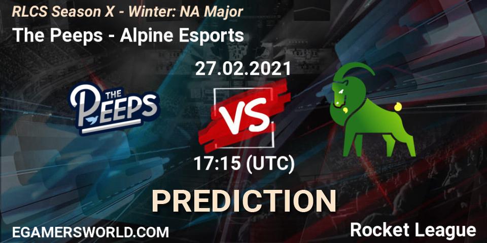 The Peeps - Alpine Esports: прогноз. 27.02.21, Rocket League, RLCS Season X - Winter: NA Major