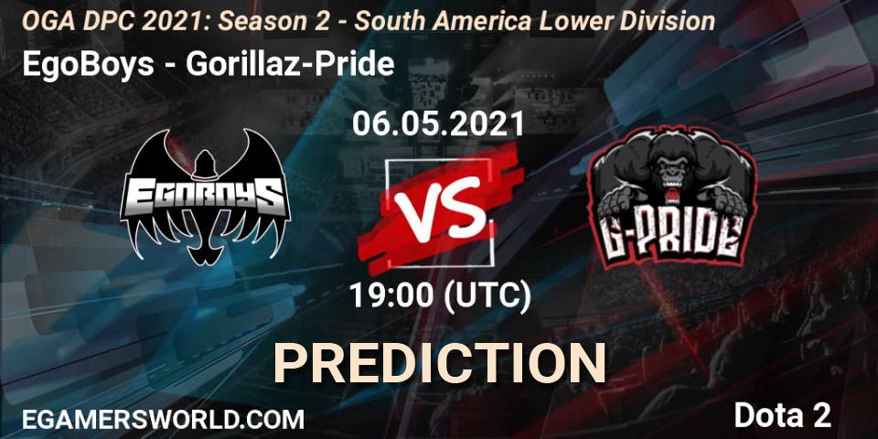 EgoBoys - Gorillaz-Pride: прогноз. 06.05.21, Dota 2, OGA DPC 2021: Season 2 - South America Lower Division 