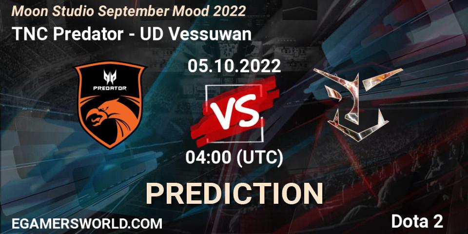 TNC Predator - UD Vessuwan: прогноз. 05.10.22, Dota 2, Moon Studio September Mood 2022