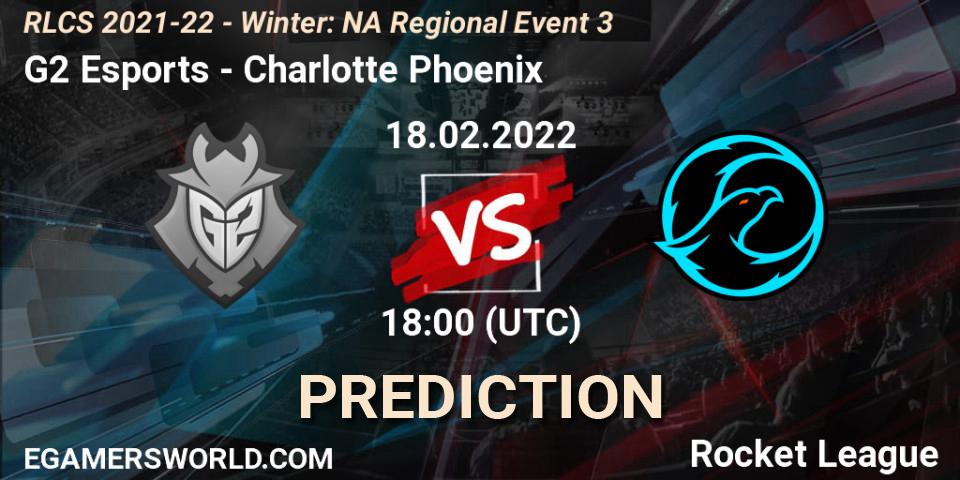 G2 Esports - Charlotte Phoenix: прогноз. 18.02.22, Rocket League, RLCS 2021-22 - Winter: NA Regional Event 3