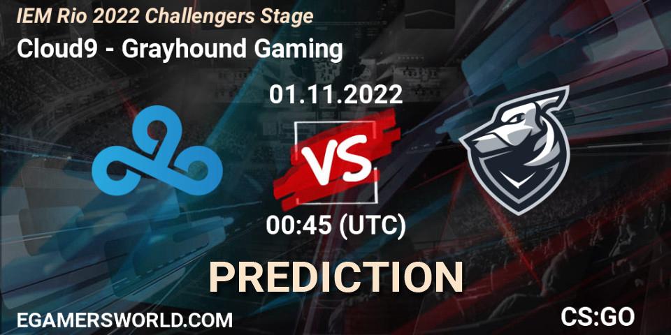 Cloud9 - Grayhound Gaming: прогноз. 01.11.22, CS2 (CS:GO), IEM Rio 2022 Challengers Stage