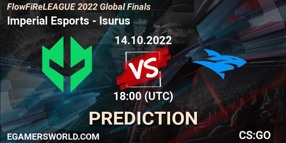 Imperial Esports - Isurus: прогноз. 14.10.22, CS2 (CS:GO), FlowFiReLEAGUE 2022 Global Finals