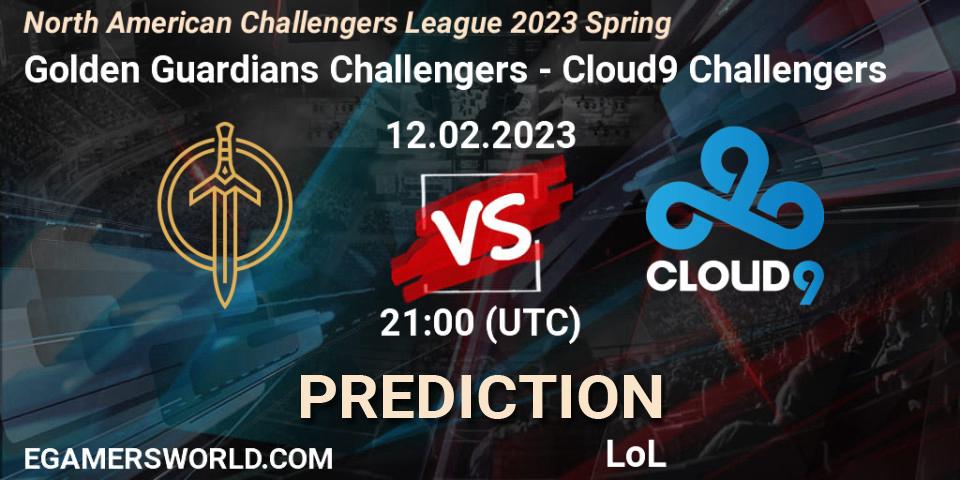 Golden Guardians Challengers - Cloud9 Challengers: прогноз. 12.02.23, LoL, NACL 2023 Spring - Group Stage
