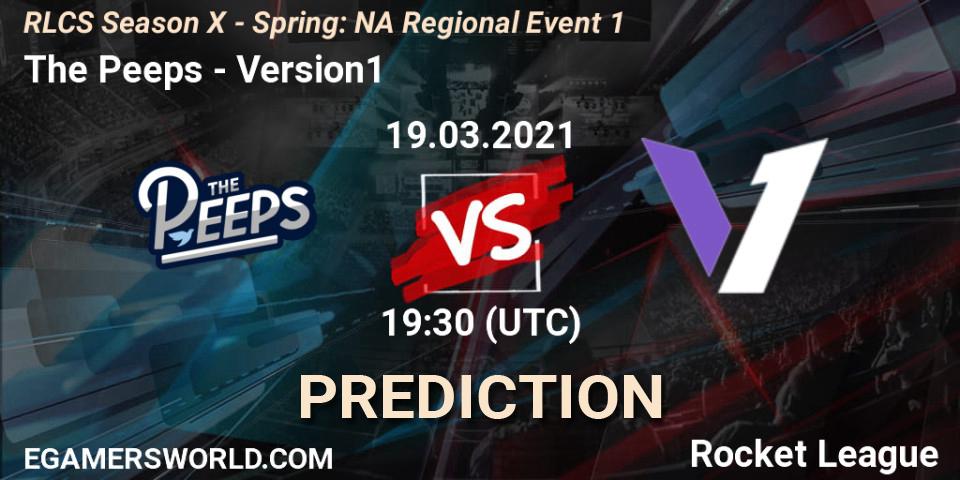 The Peeps - Version1: прогноз. 19.03.21, Rocket League, RLCS Season X - Spring: NA Regional Event 1