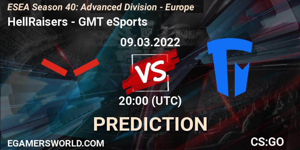 HellRaisers - GMT eSports: прогноз. 09.03.22, CS2 (CS:GO), ESEA Season 40: Advanced Division - Europe