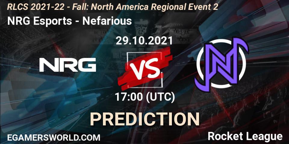 NRG Esports - Nefarious: прогноз. 29.10.21, Rocket League, RLCS 2021-22 - Fall: North America Regional Event 2