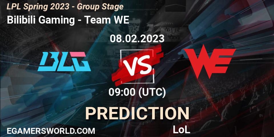 Bilibili Gaming - Team WE: прогноз. 08.02.23, LoL, LPL Spring 2023 - Group Stage