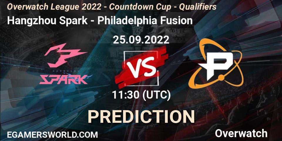 Hangzhou Spark - Philadelphia Fusion: прогноз. 25.09.22, Overwatch, Overwatch League 2022 - Countdown Cup - Qualifiers