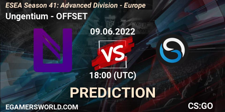 Ungentium - OFFSET: прогноз. 09.06.22, CS2 (CS:GO), ESEA Season 41: Advanced Division - Europe