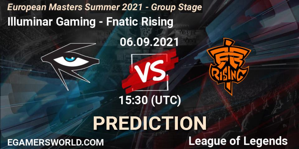 Illuminar Gaming - Fnatic Rising: прогноз. 06.09.21, LoL, European Masters Summer 2021 - Group Stage
