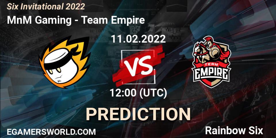 MnM Gaming - Team Empire: прогноз. 11.02.22, Rainbow Six, Six Invitational 2022