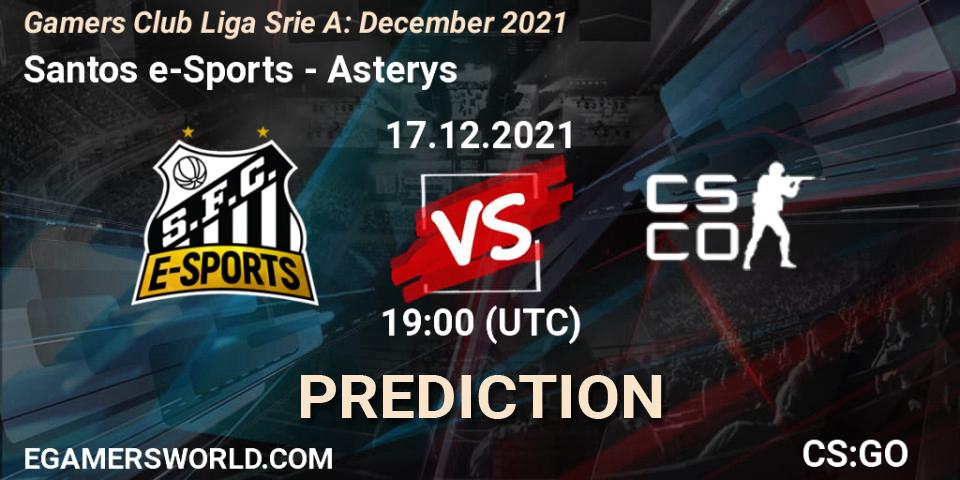 Santos e-Sports - Asterys Gaming: прогноз. 17.12.21, CS2 (CS:GO), Gamers Club Liga Série A: December 2021