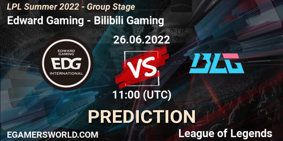 Edward Gaming - Bilibili Gaming: прогноз. 26.06.22, LoL, LPL Summer 2022 - Group Stage