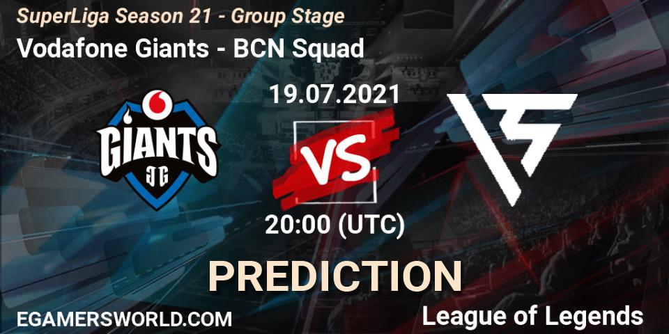 Vodafone Giants - BCN Squad: прогноз. 19.07.21, LoL, SuperLiga Season 21 - Group Stage 