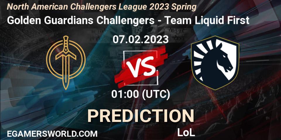 Golden Guardians Challengers - Team Liquid First: прогноз. 07.02.23, LoL, NACL 2023 Spring - Group Stage