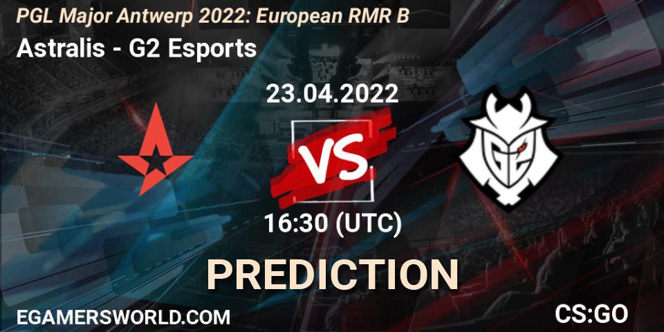 Astralis - G2 Esports: прогноз. 23.04.22, CS2 (CS:GO), PGL Major Antwerp 2022: European RMR B