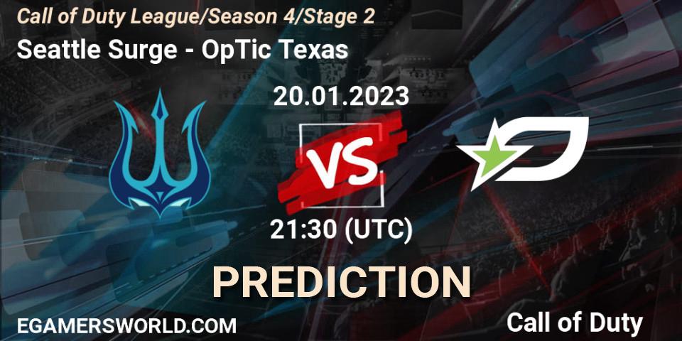 Seattle Surge - OpTic Texas: прогноз. 20.01.23, Call of Duty, Call of Duty League 2023: Stage 2 Major Qualifiers